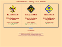 Tablet Screenshot of cranburyscouts.org